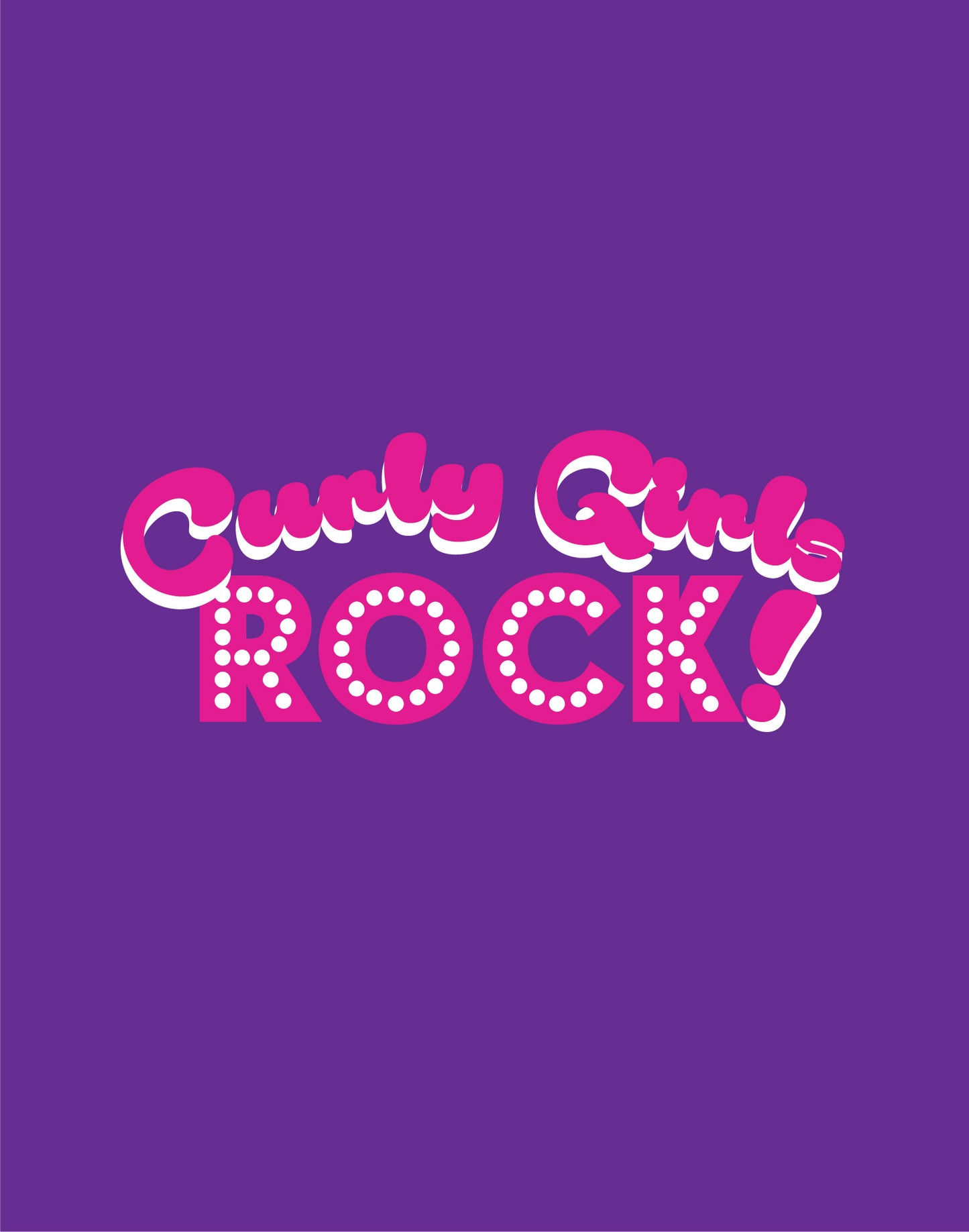 Curly Girls Rock - Purple