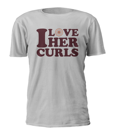 I Love Her Curls - Heather Grey