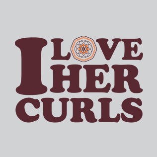 I Love Her Curls - Heather Grey